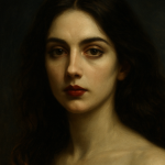 Portrait of Avaline Rose Quinn with gothic atmosphere, announcing the opening of her Hollow and new Beacons store for books and digital downloads.